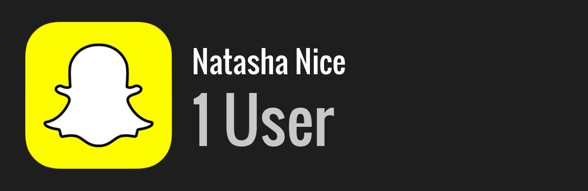 Natasha Nice snapchat
