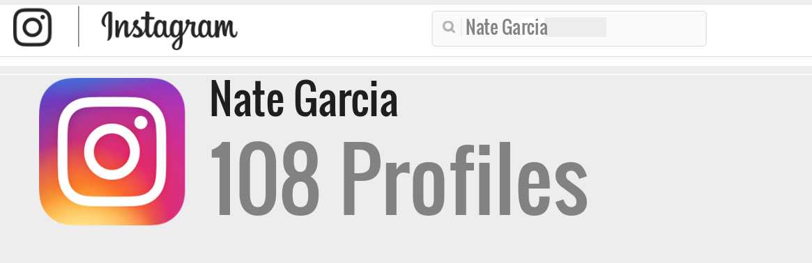 Nate Garcia instagram account