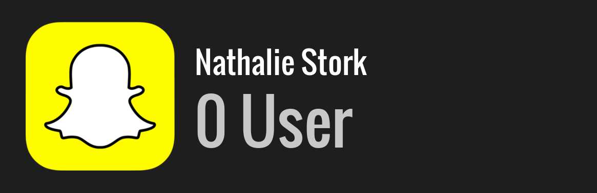 Nathalie Stork snapchat