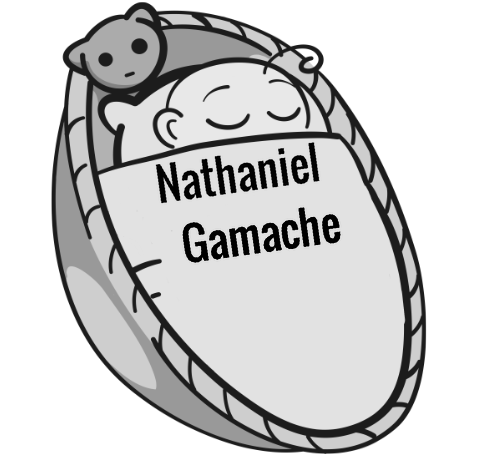 Nathaniel Gamache sleeping baby
