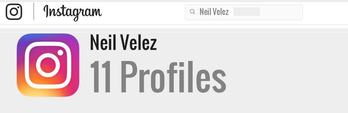 Neil Velez instagram account