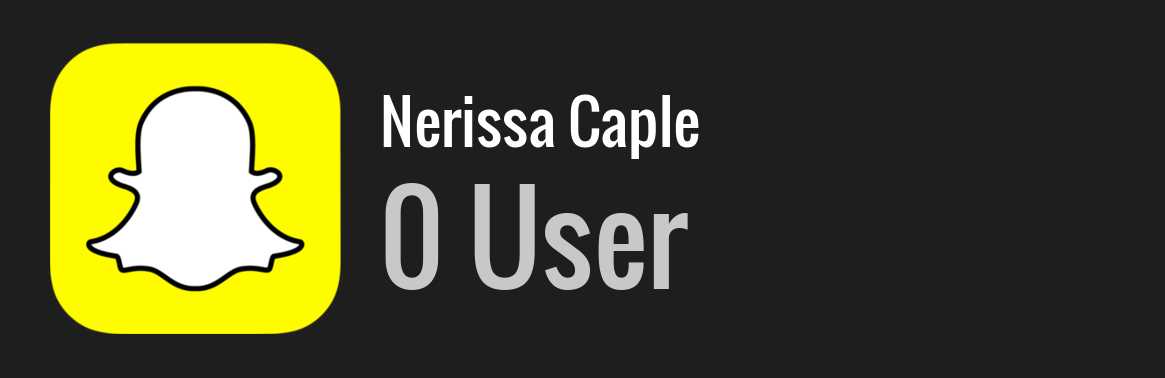 Nerissa Caple snapchat