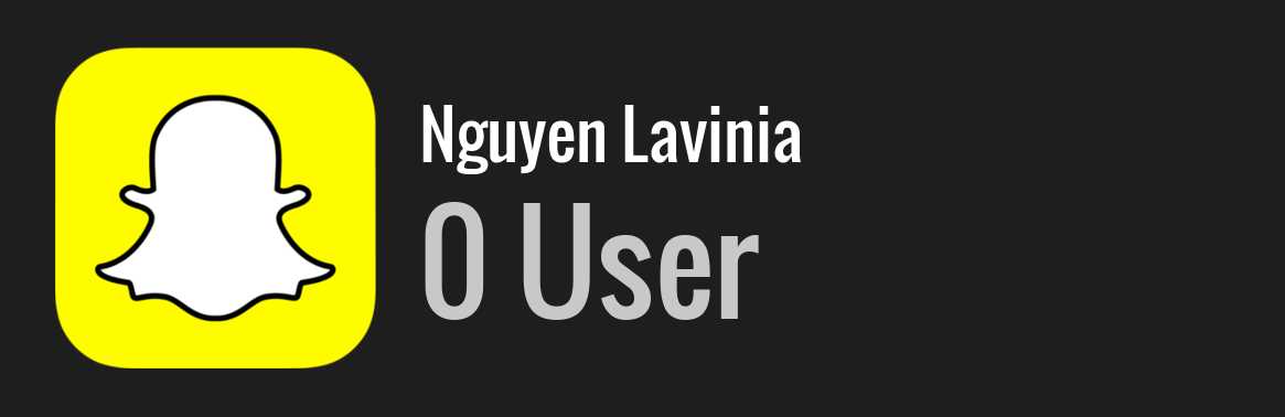 Nguyen Lavinia snapchat