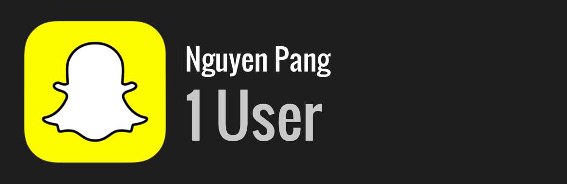Nguyen Pang snapchat
