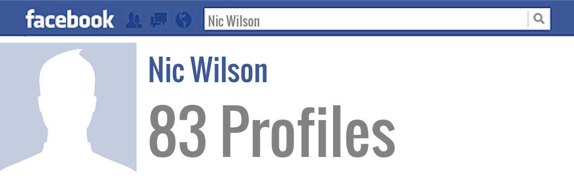 Nic Wilson facebook profiles