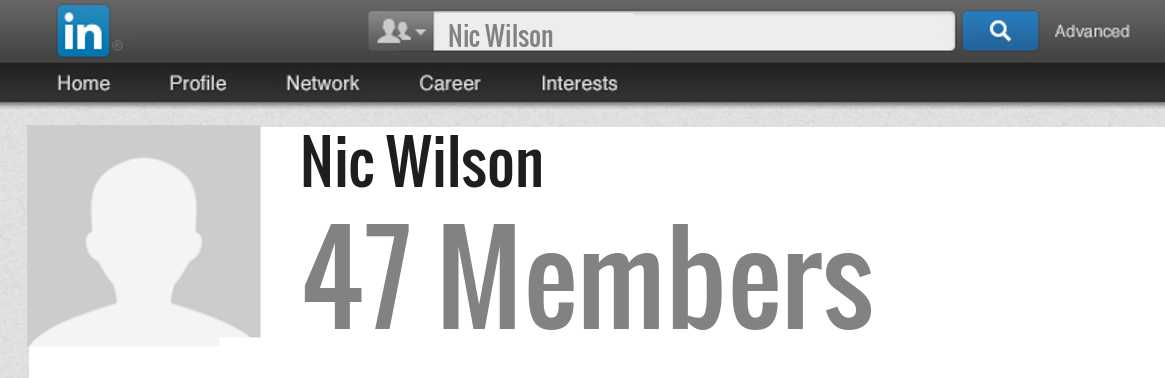 Nic Wilson linkedin profile