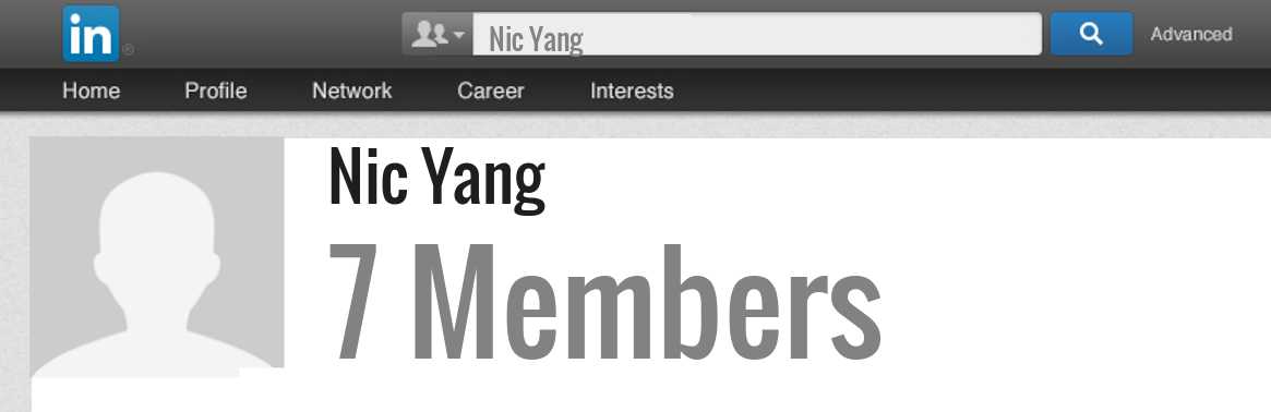 Nic Yang linkedin profile