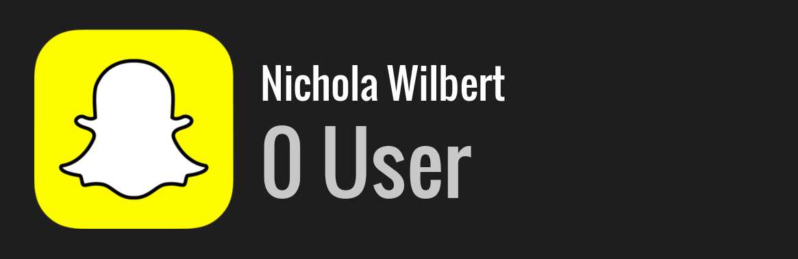 Nichola Wilbert snapchat