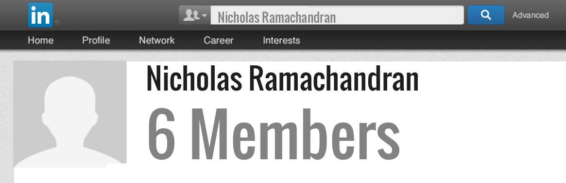Nicholas Ramachandran linkedin profile