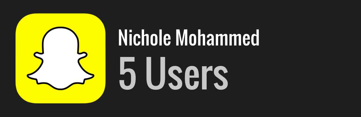 Nichole Mohammed snapchat