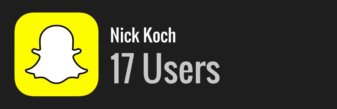 Nick Koch snapchat