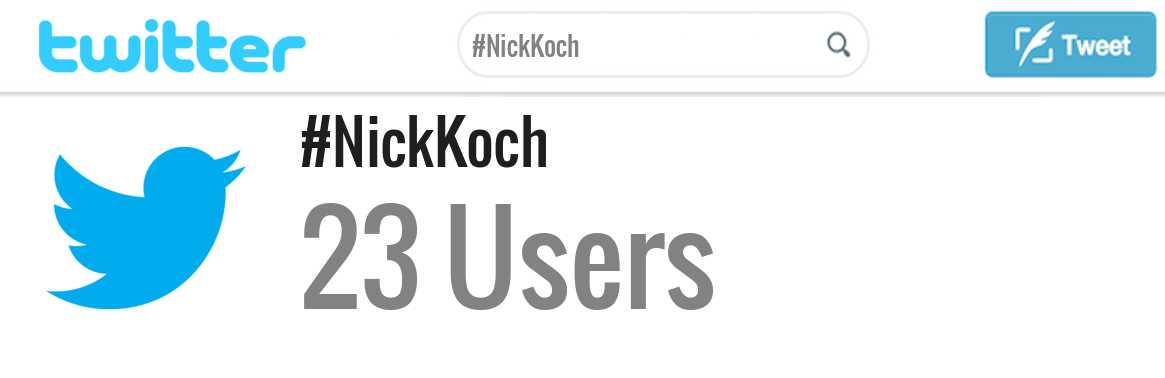 Nick Koch twitter account