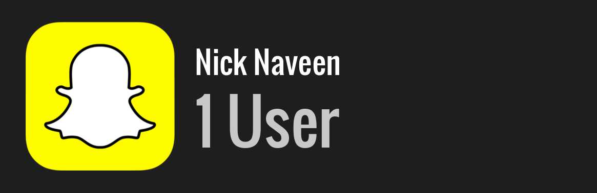 Nick Naveen snapchat