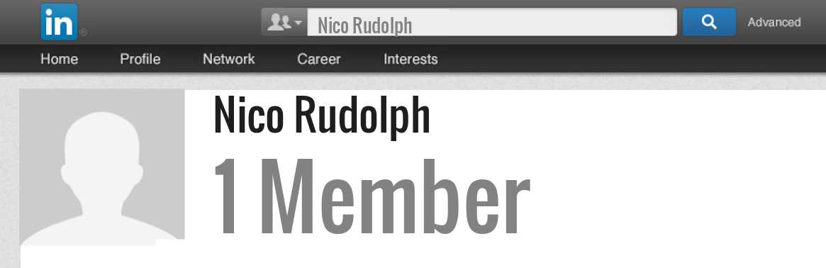 Nico Rudolph linkedin profile