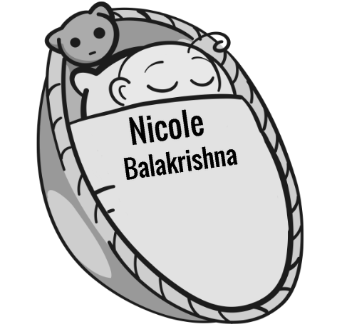 Nicole Balakrishna sleeping baby