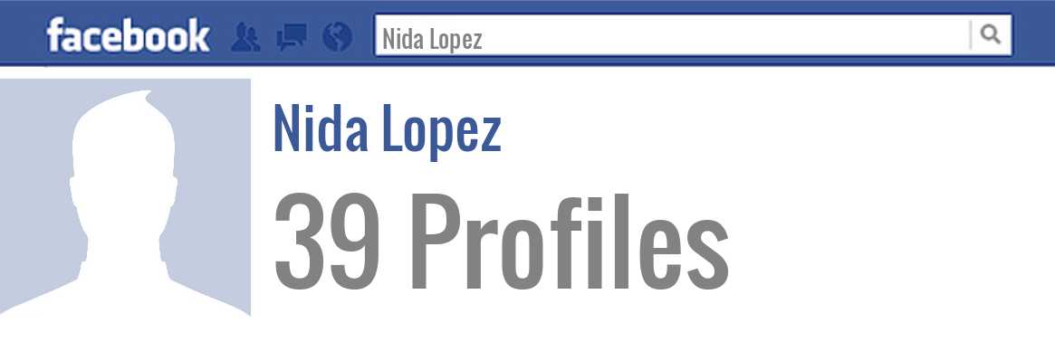 Nida Lopez facebook profiles