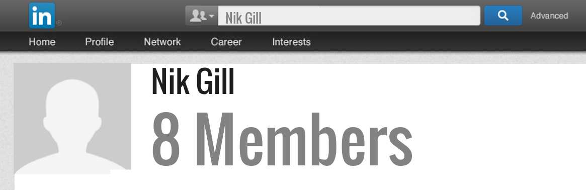 Nik Gill linkedin profile