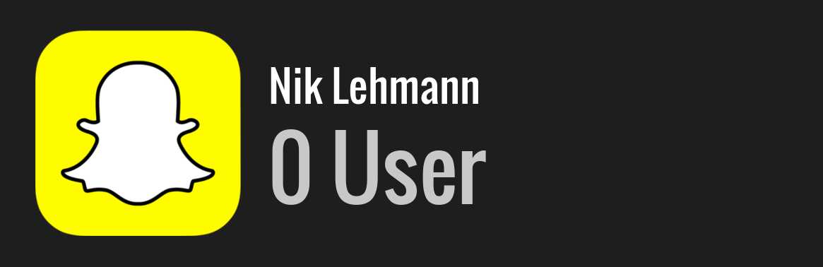 Nik Lehmann snapchat