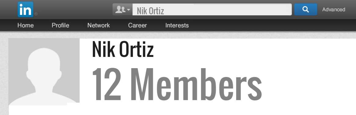 Nik Ortiz linkedin profile