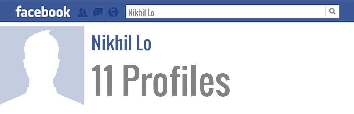 Nikhil Lo facebook profiles