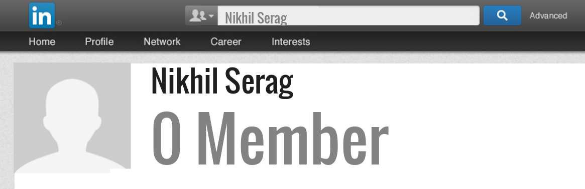 Nikhil Serag linkedin profile