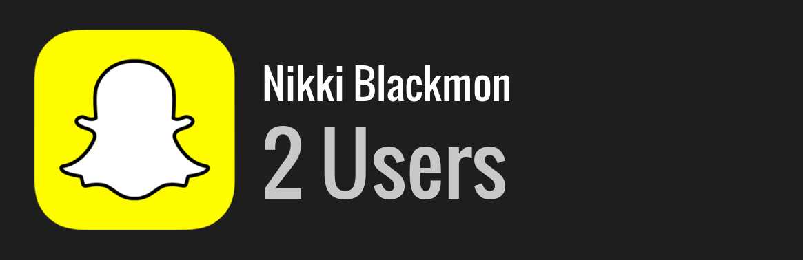 Nikki Blackmon snapchat