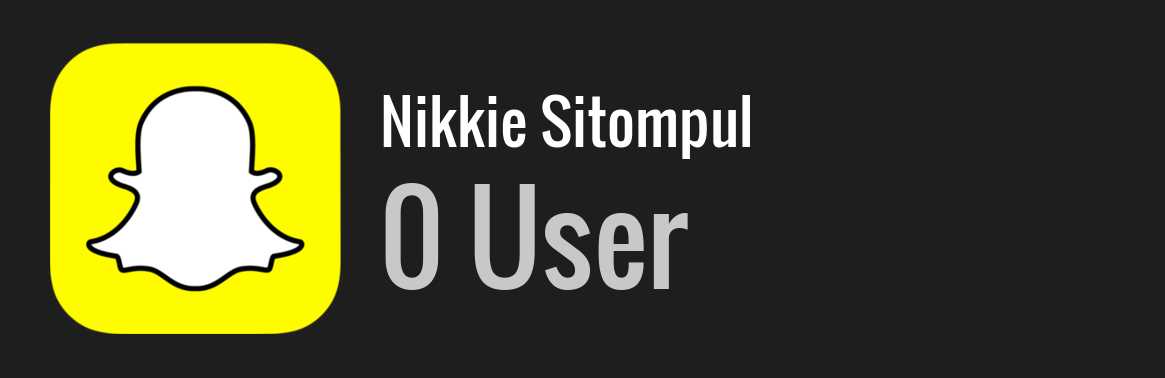 Nikkie Sitompul snapchat