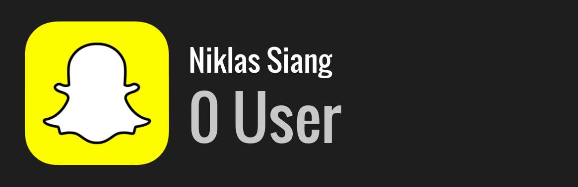Niklas Siang snapchat