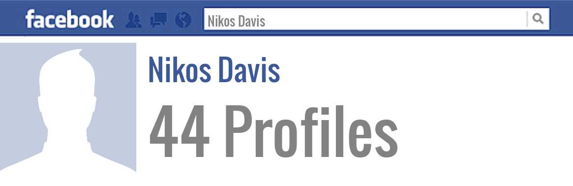Nikos Davis facebook profiles