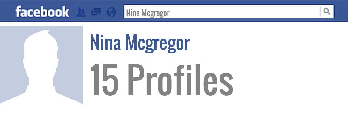 Nina Mcgregor facebook profiles