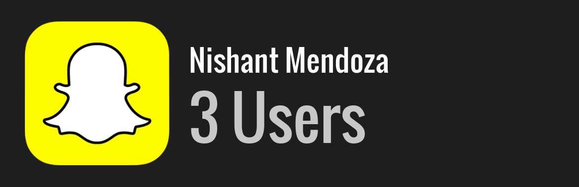 Nishant Mendoza snapchat