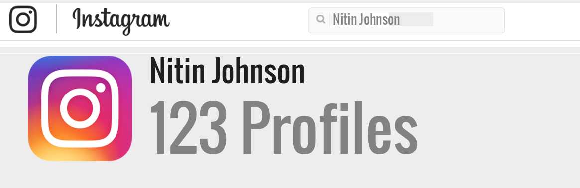 Nitin Johnson instagram account