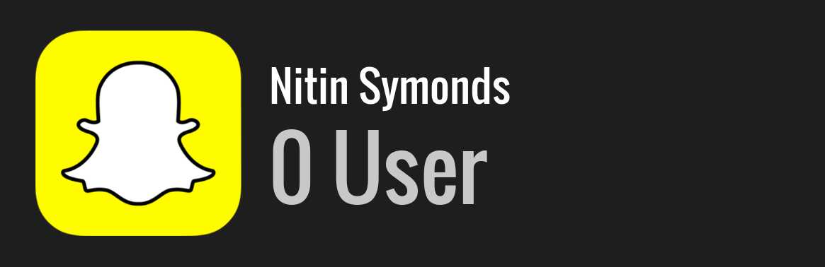 Nitin Symonds snapchat
