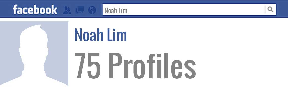 Noah Lim facebook profiles