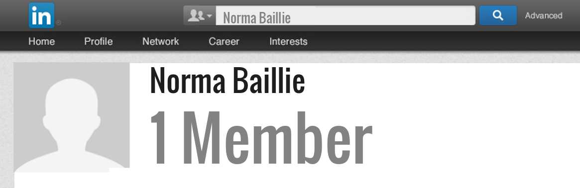 Norma Baillie linkedin profile