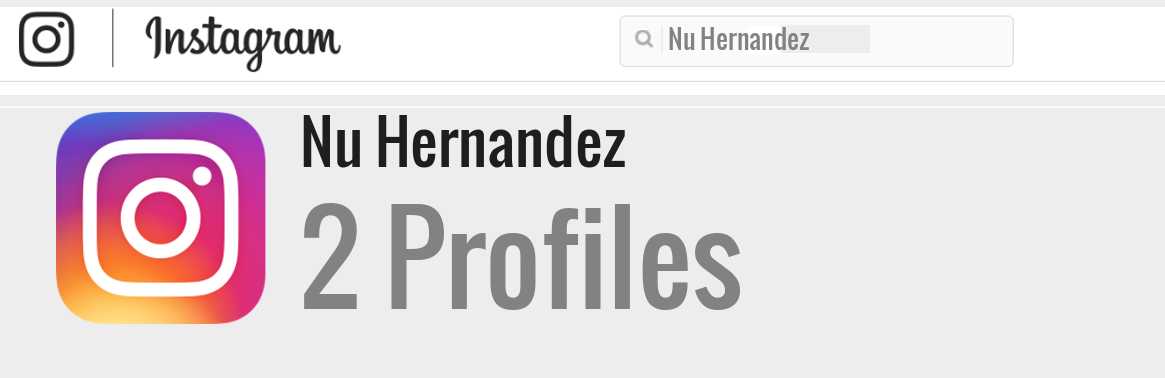 Nu Hernandez instagram account