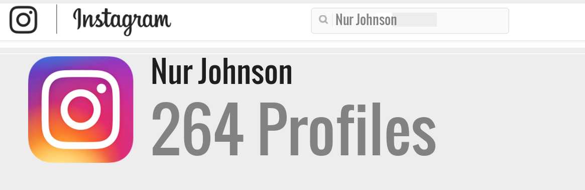 Nur Johnson instagram account