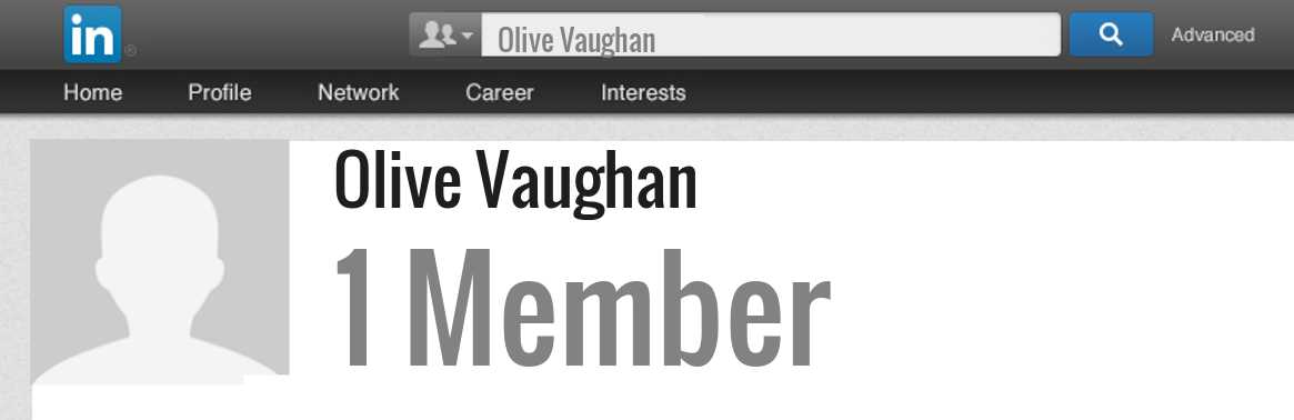 Olive Vaughan linkedin profile
