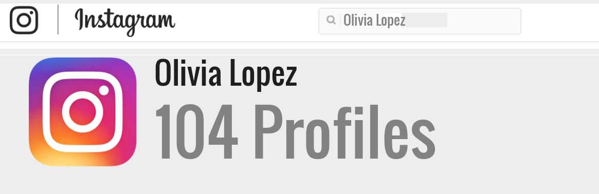 Olivia Lopez instagram account