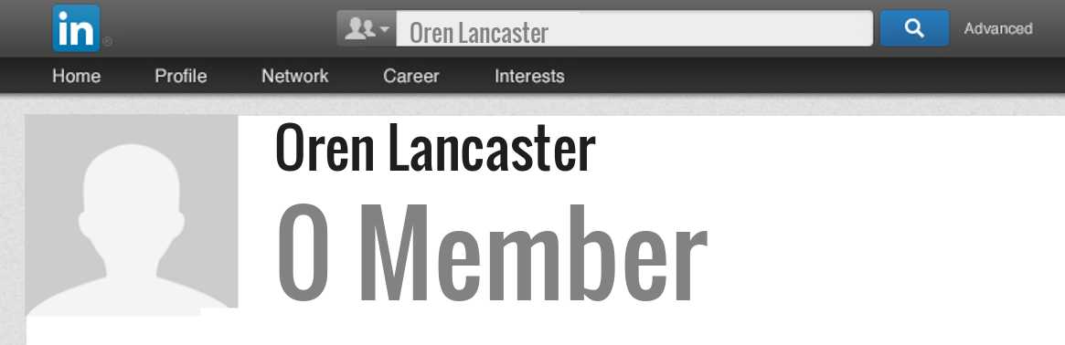 Oren Lancaster linkedin profile