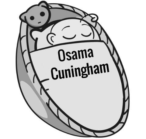 Osama Cuningham sleeping baby