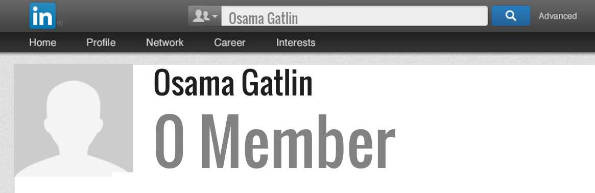 Osama Gatlin linkedin profile