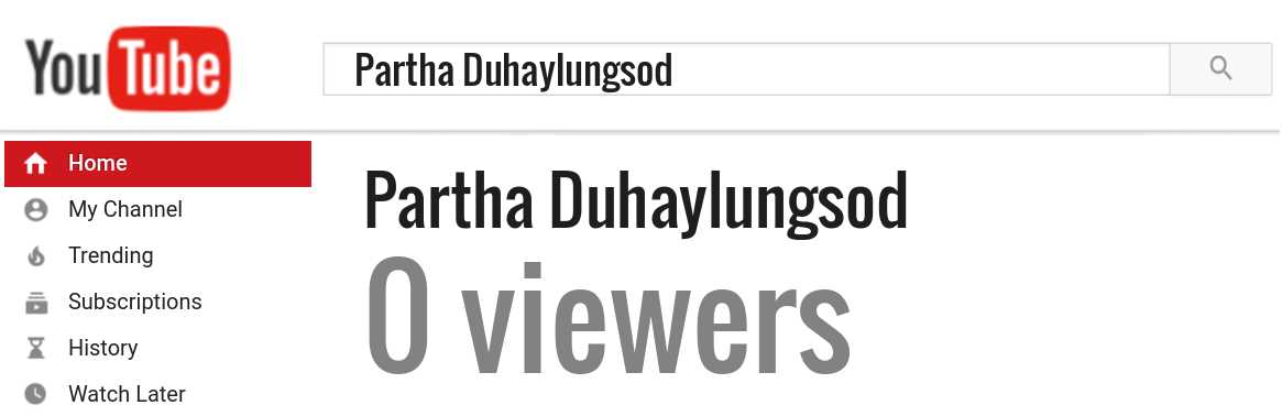 Partha Duhaylungsod youtube subscribers