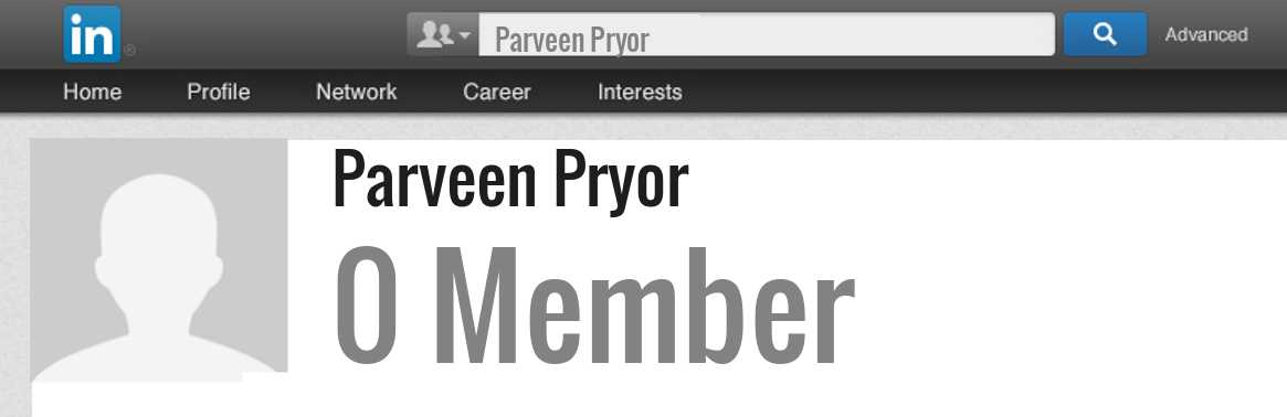Parveen Pryor linkedin profile