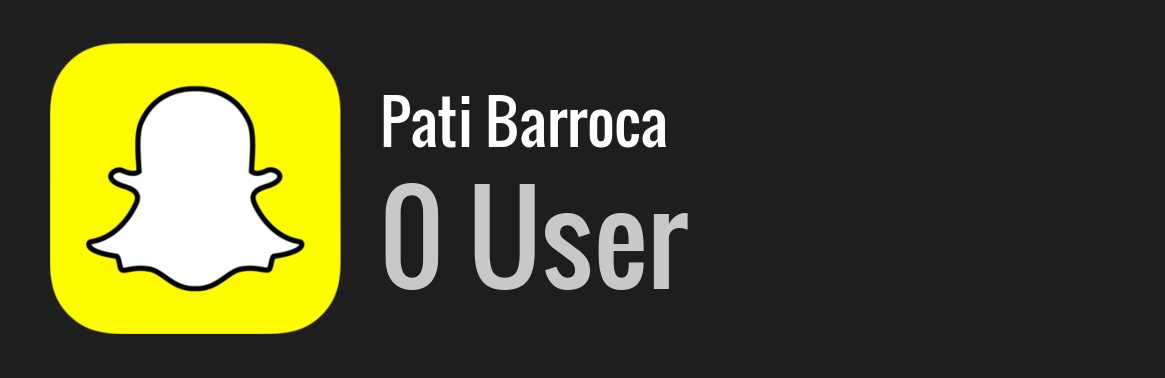 Pati Barroca snapchat