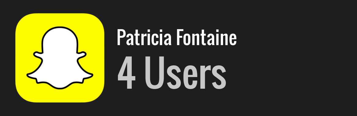 Patricia Fontaine snapchat