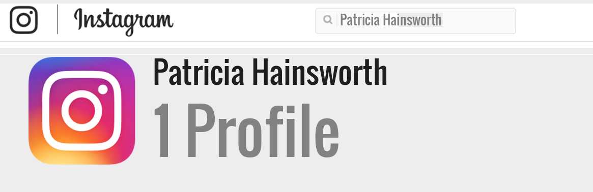 Patricia Hainsworth instagram account