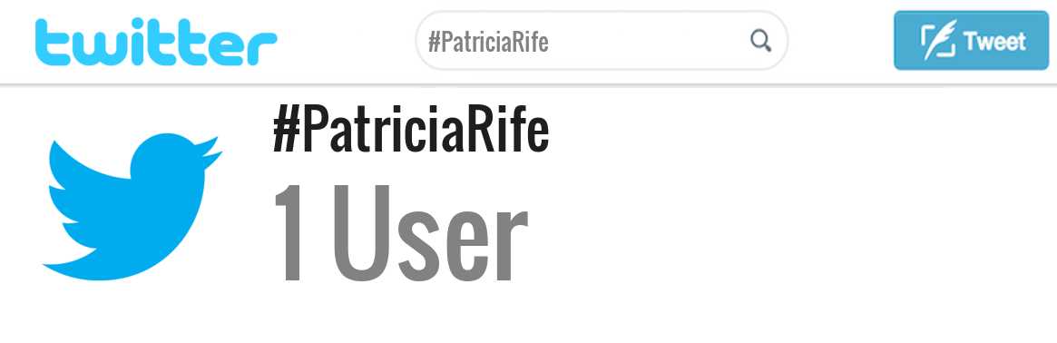 Patricia Rife twitter account