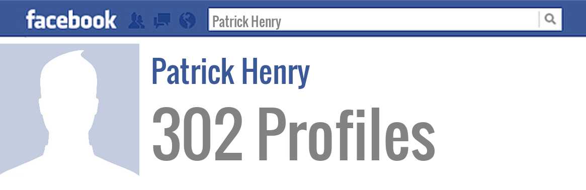 Patrick Henry facebook profiles