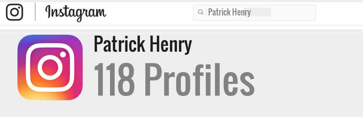 Patrick Henry instagram account